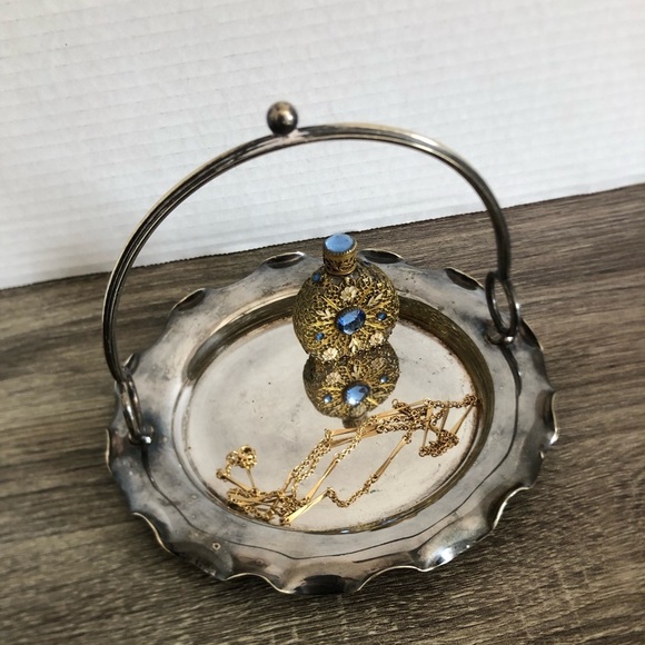 Vtg EPNS Handled Serving Tray - Picture 1 of 11